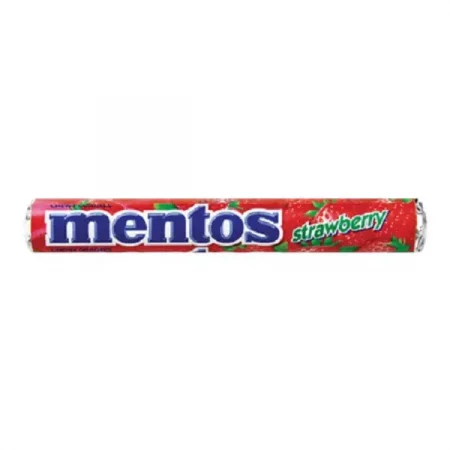 MENTOS - Bonbons tendres drageifies à la fraise 37,5g