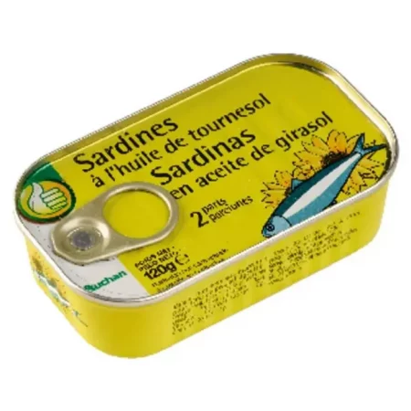 Sardines à l'huile de tournesol 120g