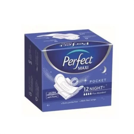 PERFECT - Serviettes hygiéniques nuit pocket x12